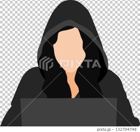 サイバーセキュリティのイラスト サイバーセキュリティのイラスト 132704749