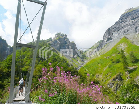 バテニの吊り橋 (スイス・ヴァイスシュタンネン Weisstannen) バテニの吊り橋 (スイス・ヴァイスシュタンネン Weisstannen) 132705359