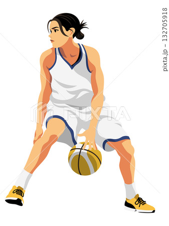 女子バスケットボール選手 132705918