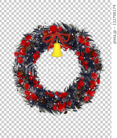聖誕花環 聖誕花環 132706174