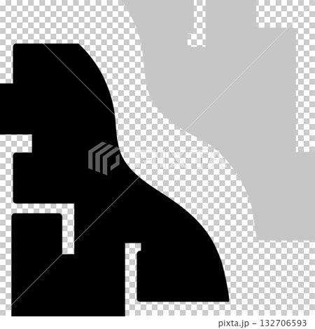 Black and gray abstract curved and geometric pattern background Black and gray abstract curved and geometric pattern background 132706593