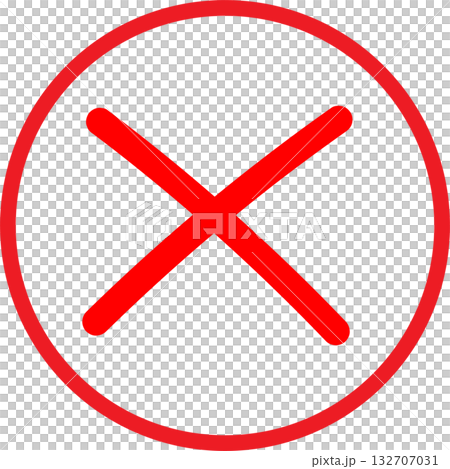 Check mark and cross symbols  132707031