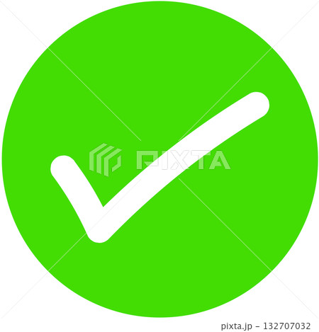 Check mark and cross symbols  132707032