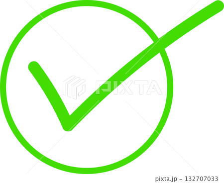 Check mark and cross symbols  132707033