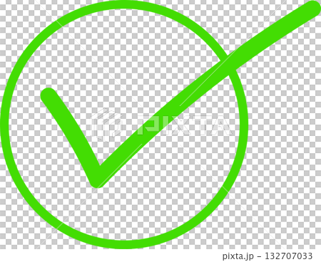 Check mark and cross symbols  132707033