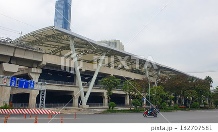 Tan Cang Station Of The Metro Line No.1 Ben Thanh - Suoi Tien In Ho Chi Minh City, Vietnam. 132707581