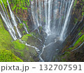 Aerial view The most beautiful waterfalls in Indonesia is Tumpak Sewu Waterfall 132707591