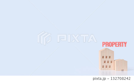 The Wood house for Property or Building concept 3d Rendering. The Wood house for Property or Building concept 3d Rendering. 132708242