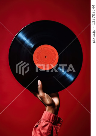 Lp vinyl record in hands. Ai Generative Lp vinyl record in hands. Ai Generative 132708344