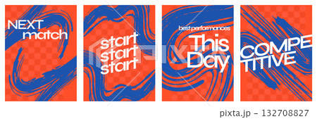 Sport Event Poster Template Collection with Blue and Orange Brush Strokes. Template for Sport, Fitness, Workout, Gym, Brochure, Invitation, Festival, or Music Event Sport Event Poster Template Collection with Blue and Orange Brush Strokes. Template for Sport, Fitness, Workout, Gym, Brochure, Invitation, Festival, or Music Event 132708827
