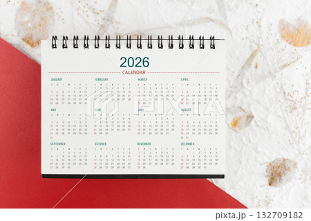 Calendar year 2026 on mulberry paper background. 2026 calendar planning appointment meeting concept. Calendar year 2026 on mulberry paper background. 2026 calendar planning appointment meeting concept. 132709182