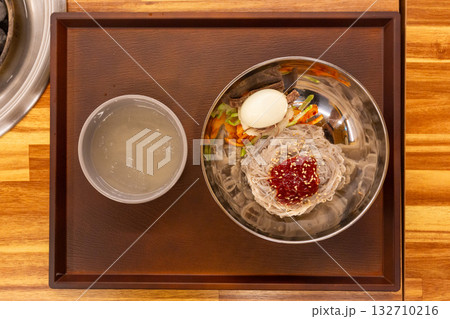Korean food. Bibim Naengmyeon Korean food. Bibim Naengmyeon 132710216