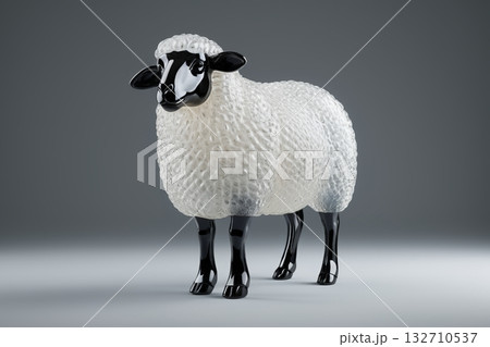 羊 ひつじ ヒツジ 132710537