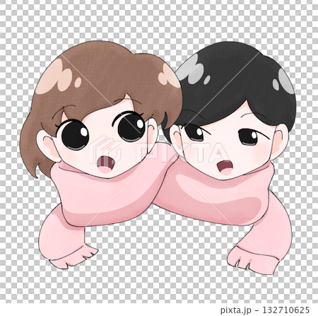 男女佩戴同款圍巾 1 132710625