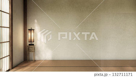 Empty room,Clean japanese minimalist room interior, 3D rendering Empty room,Clean japanese minimalist room interior, 3D rendering 132711171