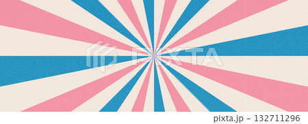 Groovy pink and blue circus pinwheel. Retro starburst background with scratch and dust texture. Sun rays abstract illustration. Vector wavy carnival decoration. Radial stripes vintage backdrop design Groovy pink and blue circus pinwheel. Retro starburst background with scratch and dust texture. Sun rays abstract illustration. Vector wavy carnival decoration. Radial stripes vintage backdrop design 132711296