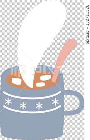 coffee winter christmas ornaments decoration element, flat png illustration cartoon design coffee winter christmas ornaments decoration element, flat png illustration cartoon design 132711326
