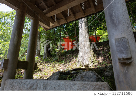 奈良県／天河大辨財天社鎮魂殿（禊殿）手水舎【2025年8月撮影】 132711596