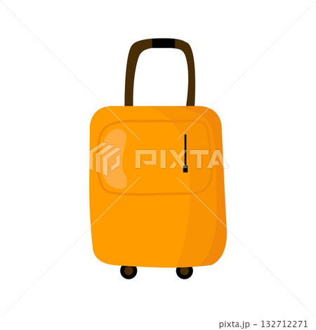 Orange travel suitcase illustration 132712271