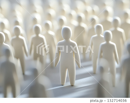 Group of people are standing in a line Group of people are standing in a line 132714036