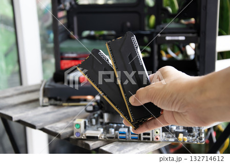 DDR5 RAM is the new standard for integrated circuits. DDR5 RAM is the new standard for integrated circuits. 132714612