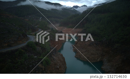 4k drone view of the canyon. High quality photo 4k drone view of the canyon. High quality photo 132714630