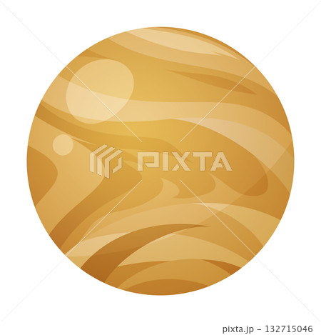 雲に覆われた金星のイラスト 雲に覆われた金星のイラスト 132715046