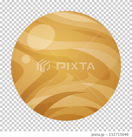 雲に覆われた金星のイラスト 雲に覆われた金星のイラスト 132715046