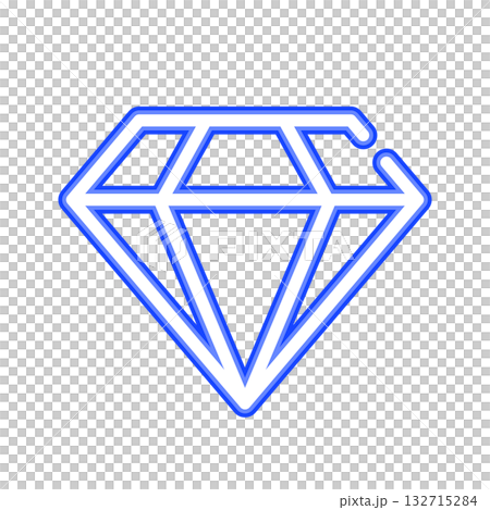 霓虹鑽石圖標 132715284