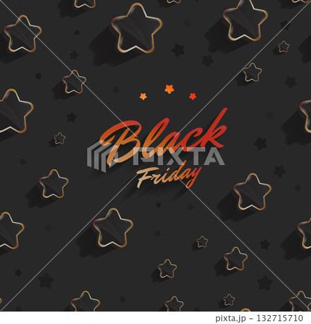 Black friday sale geometric background. Black shine star 3d background. Black friday sale logo for banner, web, header and flyer, design. Christmas and new year shopping. Black friday sale geometric background. Black shine star 3d background. Black friday sale logo for banner, web, header and flyer, design. Christmas and new year shopping. 132715710