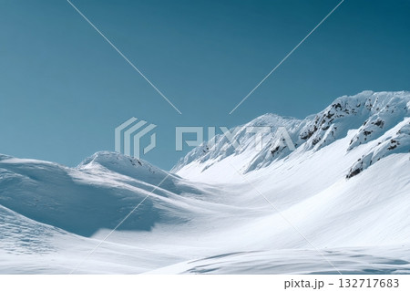 Snow-covered Mountain Landscape Under Clear Blue Sky During Daytime 132717683