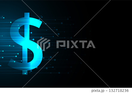 digital foreign currency dollar symbol background with text space digital foreign currency dollar symbol background with text space 132718236