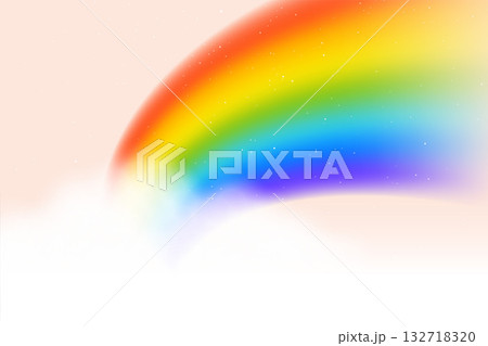 decorative rainbow spectrum background with cloudy effect 132718320