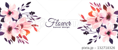 hand painted artistic floral banner for wedding invitation backdrop hand painted artistic floral banner for wedding invitation backdrop 132718326