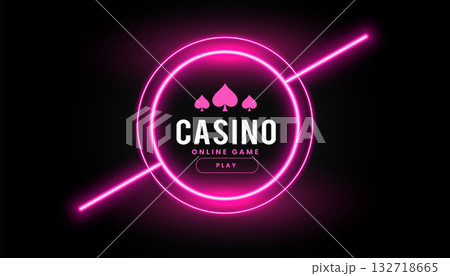 neon style casino poker game banner play and win big prize neon style casino poker game banner play and win big prize 132718665