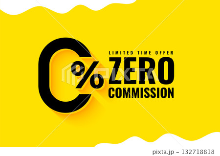 flat zero percent commission template a limited time offer 132718818