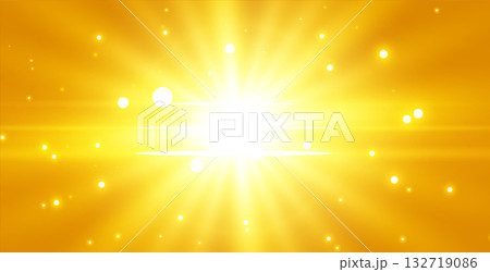 abstract and shimmering sun flare yellow backdrop with a glittering effect 132719086