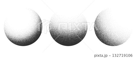 set of round stipple overlay pattern background set of round stipple overlay pattern background 132719106