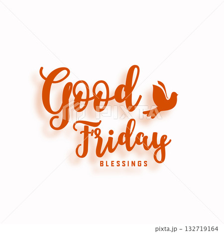beautiful good friday cultural background with peace bird 132719164