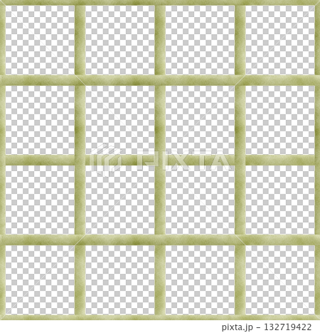 Christmas green checkered pattern, lines. Hand-drawn watercolor illustration isolated from background. Rectangular seamless print for textiles, fabrics, packaging, clothing printing new year halloween 132719422