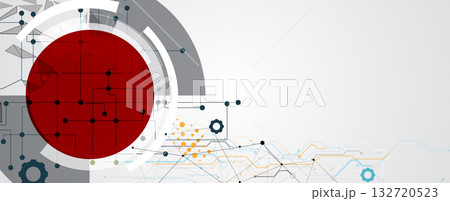 Abstract data technology and science and business combination background 132720523