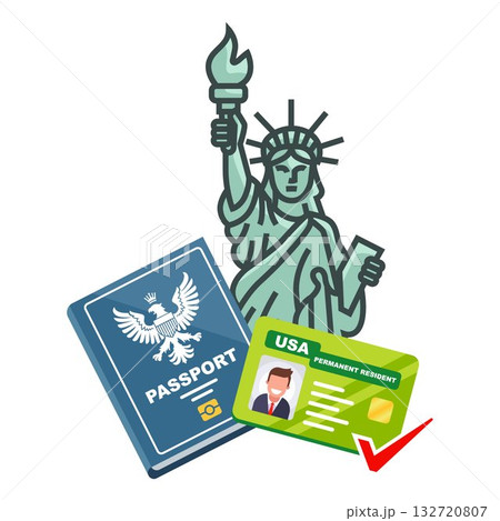 America green card. America green card. 132720807