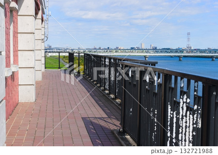 東京都江戸川区荒川ロックゲートからの眺め2025年10月 132721988