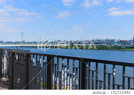 東京都江戸川区荒川ロックゲートからの眺め2025年10月 132721992