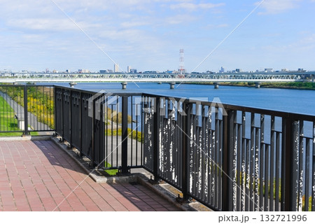 東京都江戸川区荒川ロックゲートからの眺め2025年10月 132721996