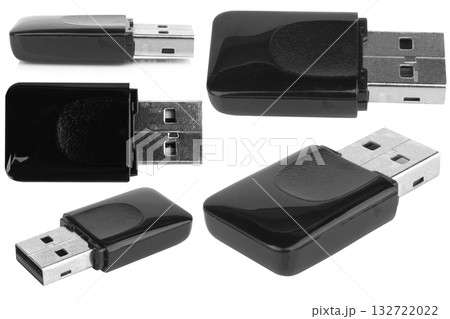 Wireless USB Network Adapter Isolated on White background 132722022