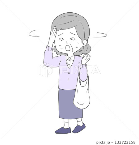 道に迷ったシニア女性2 道に迷ったシニア女性2 132722159