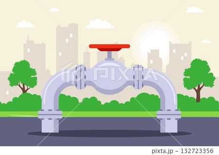 A pipe from underground for pumping liquids. A pipe from underground for pumping liquids. 132723356