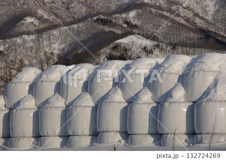 冷涼な気候寒冷地の畜産乳牛の発酵飼料サイレージフイルム4 132724269