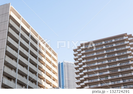 タワーマンションのある都市風景 タワーマンションのある都市風景 132724291